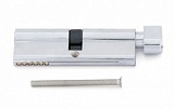 Цилиндровый механизм НОМЕ 70 мм (35*35) 5 перф. ключей, верт., цвет хром, алюминиевый